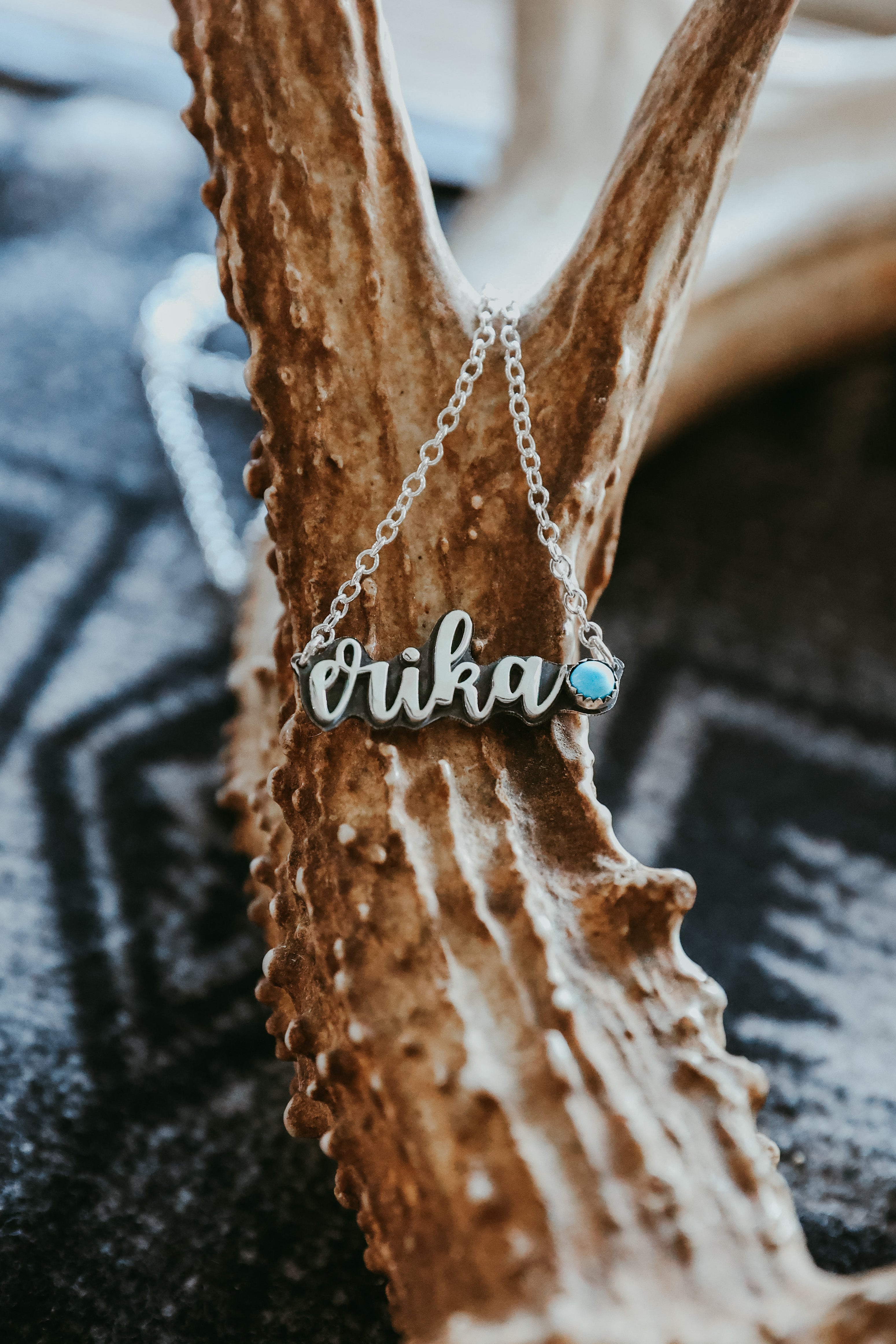 Erika on sale name necklace