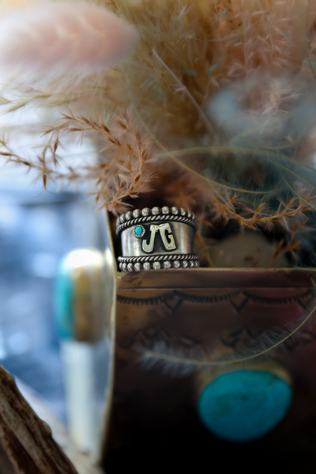 Custom Cigar Style Ring - Center Brand