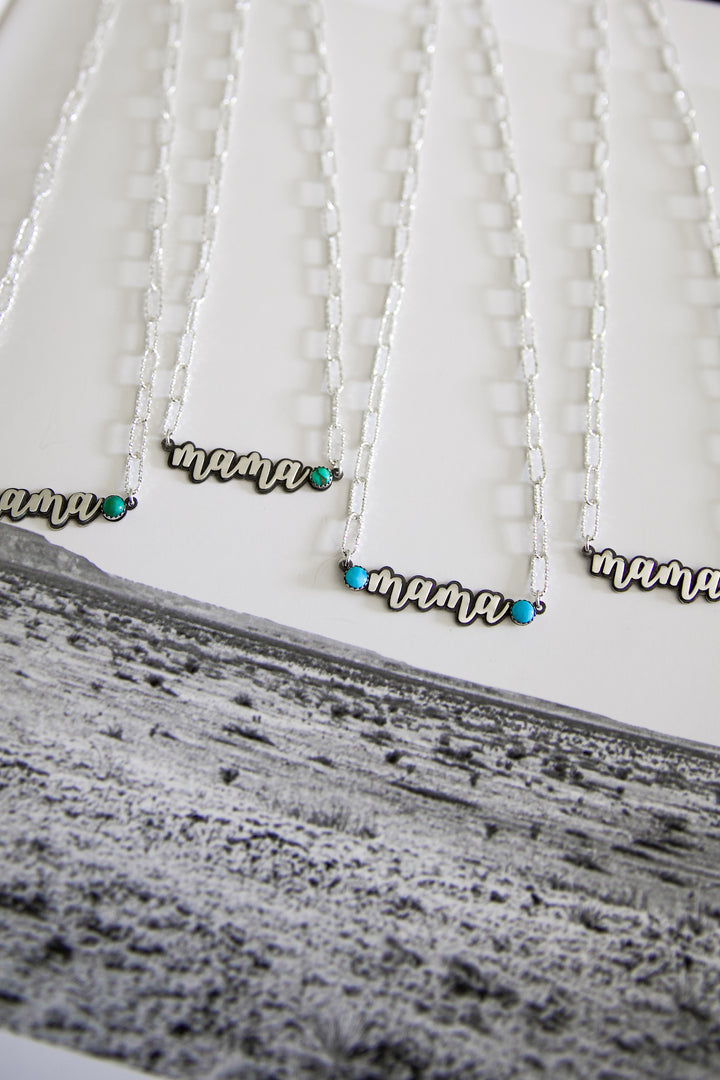 Mama Necklace - Sparkly Box Chain