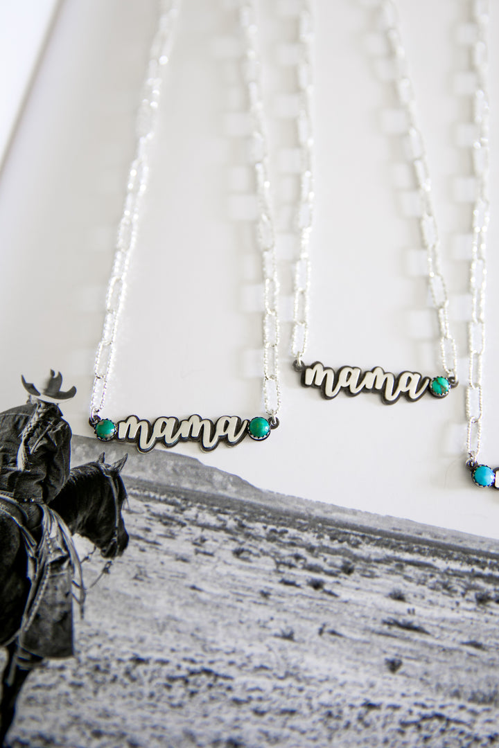Mama Necklace - Sparkly Box Chain