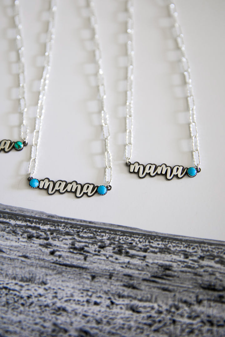 Mama Necklace - Sparkly Box Chain