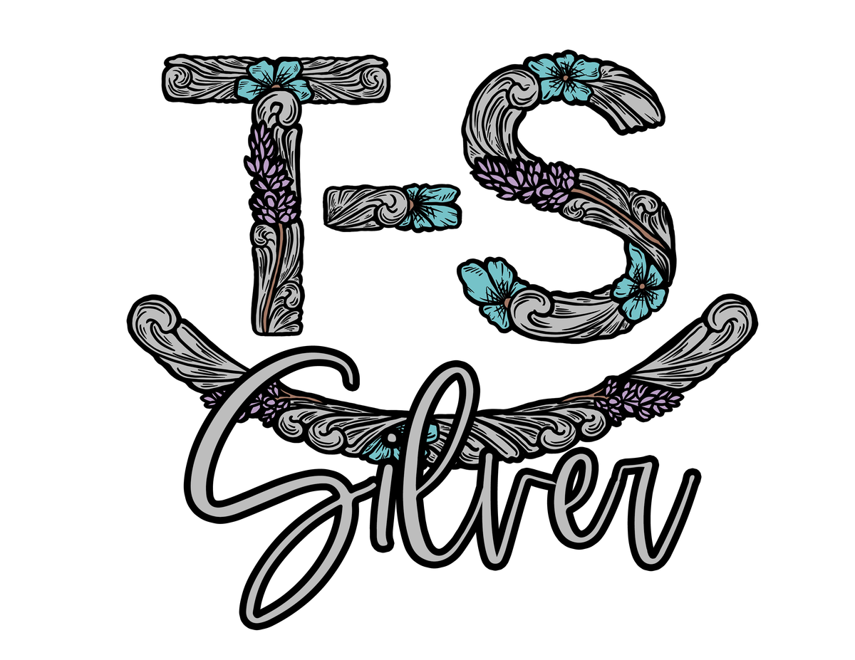 Floral Logo Sticker The Rockin' T Bar S